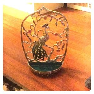 Lucky Brand Peacock Jewelry organizer nwot